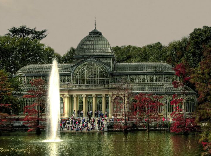 Palacio de Cristal en el parque del Retiro de Madrid