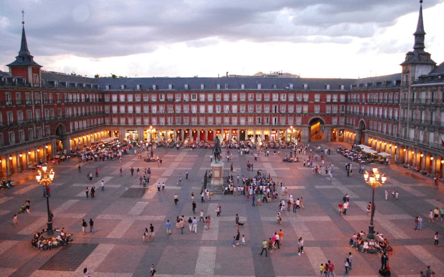 Vista general de la Plaza Mayor de Madrid
