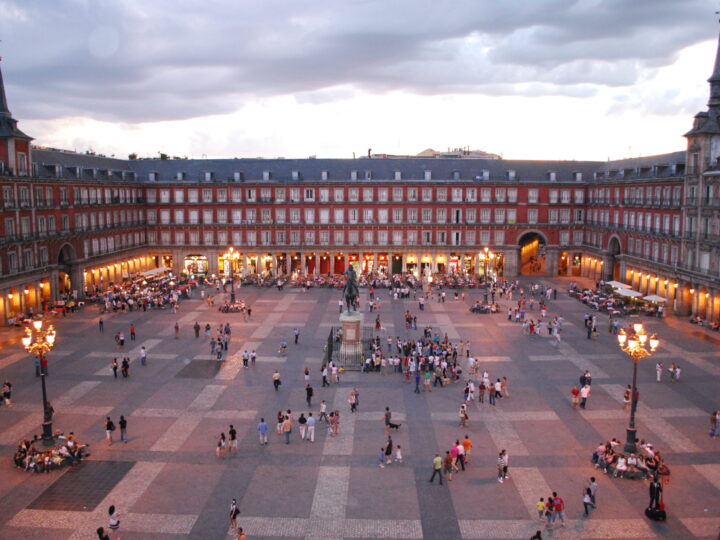 Vista general de la Plaza Mayor de Madrid