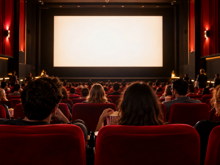 Público en una sala de cine de Madrid antes de comenzar una proyección