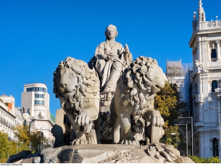 Fuente de Cibeles en Madrid durante el programa Abierto por Restauración
