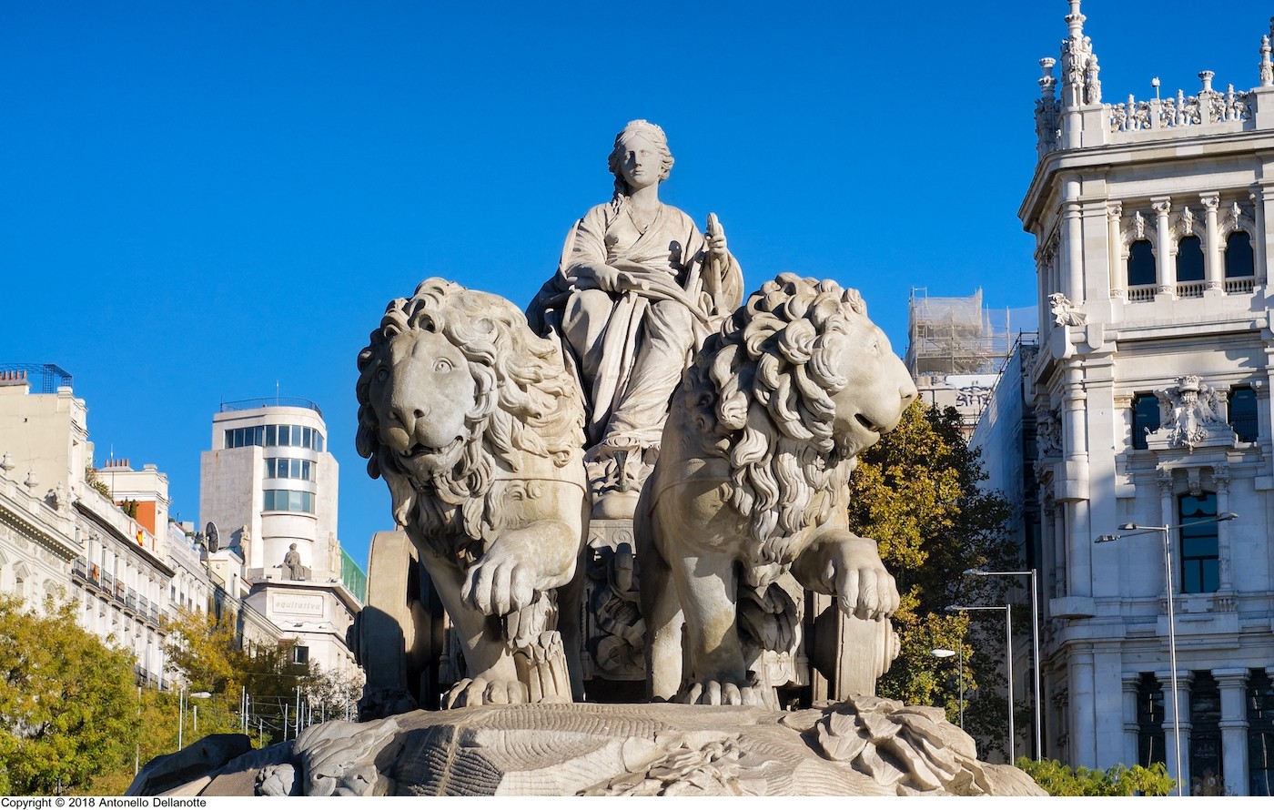 Fuente de Cibeles en Madrid durante el programa Abierto por Restauración