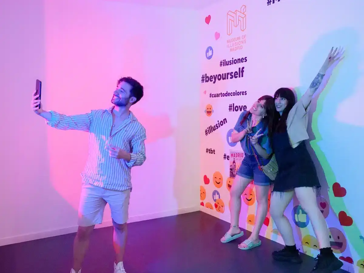 Instalación interactiva del Museo de las Ilusiones de Madrid
