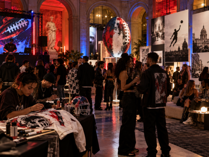 Encuentro de cultura urbana con música, arte y referencias al fútbol americano en Madrid