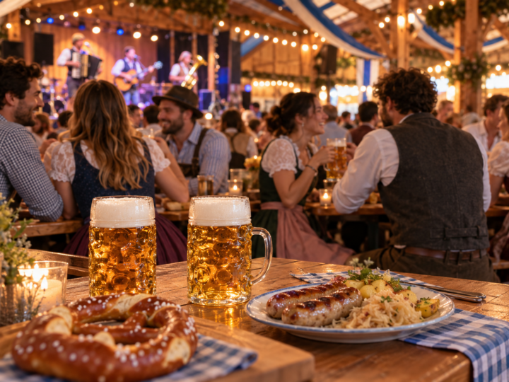 Festival de inspiración bávara con cerveza, pretzels, gastronomía y música en directo